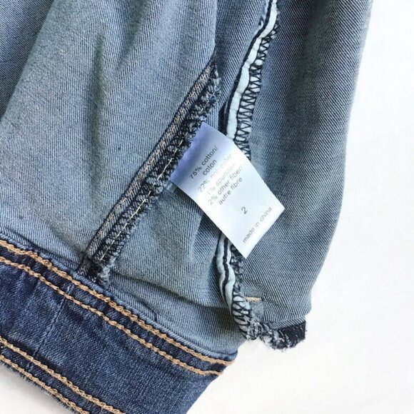 Maurices Jean Jacket Womens Plus Size 2 2x Stretch Medium Wash Blue Denim - Picture 7 of 10